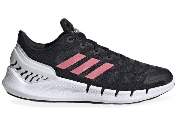 Кроссовки Adidas Climacool черно-белые с розовым